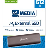 Eksterni SSD MyMedia USB 3.2 Gen 2 69285 512GB; USB 3.2 Gen2, R/W: 520/500MB/s, crni