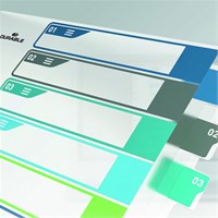 Pregradni karton s jezičcima u boji i prozirnom naslovnicom PP 