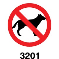 Simbol naljepnice Zabranjeno psima