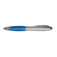 ZANZIBAR kemijska olovka silver/plava (*min 50 kom)