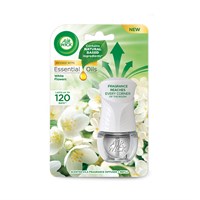 Air Wick komplet sa punjenjem za električni osvježivač zraka bijeli el. aparat + refil White Flowers 19ml