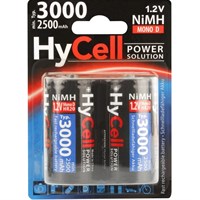 Aku baterije HyCell D; NiMH, Mono, 1,25V, 3000mAh, 2 kom