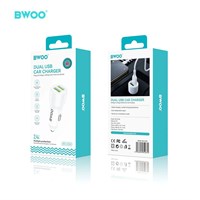 BWOO Auto punjač 2 x USB-A QC, 12W