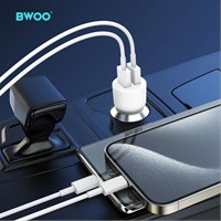 BWOO Auto punjač 2 x USB-A QC, 12W