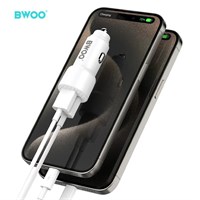 BWOO Auto punjač 2 x USB-A QC, 12W