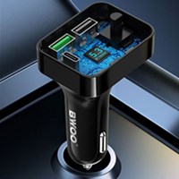 BWOO Auto punjač USB-A i USB-C i radio FM odašiljač