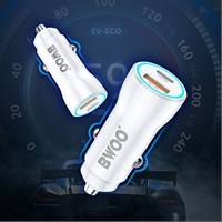 BWOO Auto punjač USB-A QC + USB-C PD, 38W