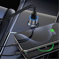 BWOO Auto punjač USB-A QC + USB-C PD, 43W