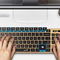 GENIUS Bežična SlimStar 7250BT AI tipkovnica