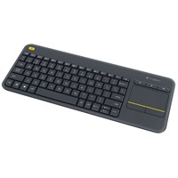 LOGITECH Bežična tipkovnica K400 Plus Wireless Touch Keyboard K400+ Black (920-008385)