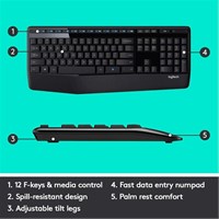 LOGITECH Bežična tipkovnica s mišem MK345