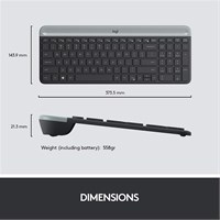LOGITECH Bežična tipkovnica s mišem MK470
