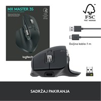 LOGITECH Bežična tipkovnica s mišem MX Keys S Combo