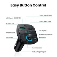 Ugreen Bluetooth FM transmiter i auto punjač