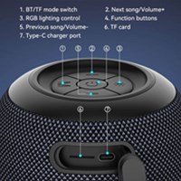 BWOO Bluetooth IPX7 zvučnik Camping BT 5.4