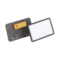CLIP CARD s magnetom 40x75 mm, sivi