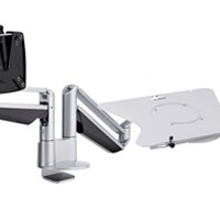 CLU Duo nosač za monitor i laptop srebrni/antracit