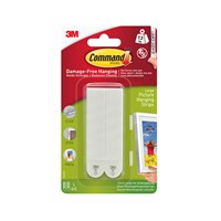 3M Command™ L trake za vješanje slika  17206WHI-4: 8 traka, bijele