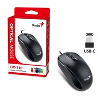 GENIUS DX-110 LED optički miš USB-C, crni