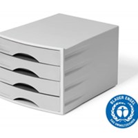 ECO kutija s 4 ladice 4 ladice, siva