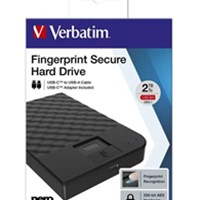 Ekst. disk Fingerprint Secure 2TB, AES 256-bit (53651)