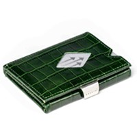 EXENTRI mini novčanik zeleni s krokodil uzorkom