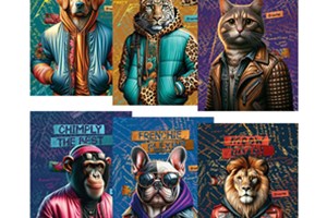 MAR-MAR FASHION ANIMALS bilježnice meke korice