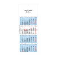 Kalendar zidni četverodjelni