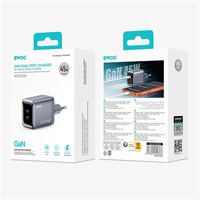BWOO Kućni brzi 2 x PD USB-C GaN punjač 45W