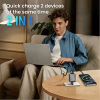 BWOO Kućni brzi 2 x PD USB-C GaN punjač 45W