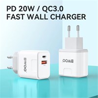 BWOO Kućni brzi QC USB-A i PD USB-C punjač 20W