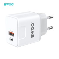 BWOO Kućni brzi QC USB-A i PD USB-C punjač 20W