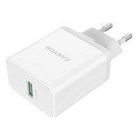 CANYON Kućni brzi USB-A punjač 24W