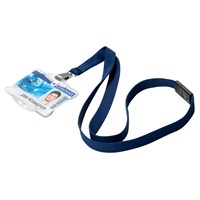 LANYARD SOFT tekstilni lančić ponoćno plava 10 komada