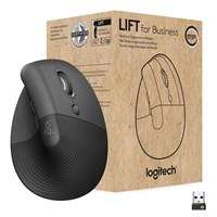 LOGITECH Lift Bluetooth Vertical Ergonomic miš Bluetooth i Logi Bolt, Crni (910-006494) B2B