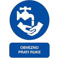 Naljepnica OBVEZNO PRATI RUKE