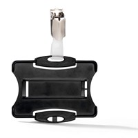 DURABLE Nosač ID kartice s kopčom crni