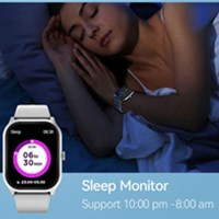 BWOO Pametni sat s fitness trackerom 2.01&quot; Touch Round Screen IP67