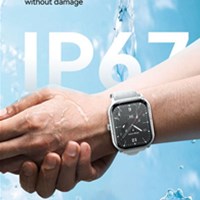 BWOO Pametni sat s fitness trackerom 2.01&quot; Touch Round Screen IP67