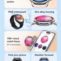 BWOO Pametni sat Sport Fitness 1.43" Touch Screen IP68