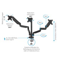 PLATINUM H nosač tri monitora 