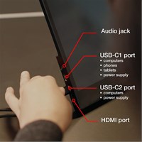 VERBATIM Prijenosni monitor osjetljiv na dodir s metalnim kućištem PMT-14