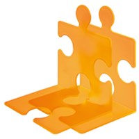 PUZZLE držač za knjige mlječno narančasti, set 2 komada