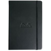 RHODIA Webnotebook A5: 140x210 mm, crni