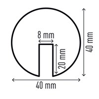 Rubni zaštitni profil E8R 