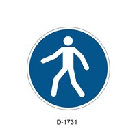 DURABLE Sigurnosni podni znak  M024: Dozvoljeno pješacima