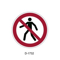 DURABLE Sigurnosni podni znak  P004: Zabranjeno pješacima