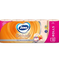 ZEWA Toaletni papir Deluxe Cashmere Peach, 3-sl. u roli, naranč. 10 rola (7#)