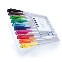 TRIPLUS Fineliner flomasteri komplet 10 boja