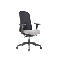 Uredski stolac FOCUS crna boja okvira sa sivim sjedalom